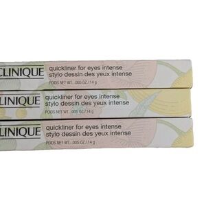 Clinique Quickliner for Eyes Intense - 3 pack shade intense ebony (black)